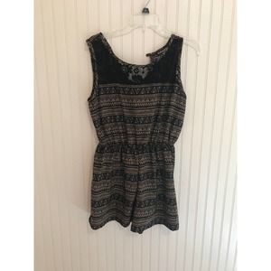 M Printed Romper Fashion Up